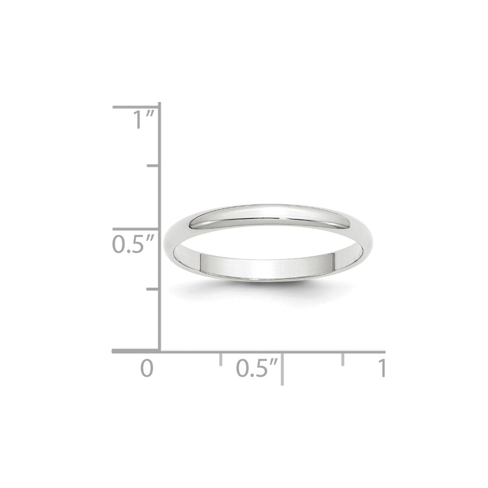 Half Round Lightweight Band — 2.5 mm