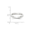 Half Round Lightweight Band — 3 mm