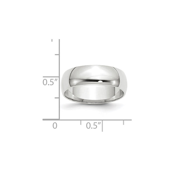 Half Round Lightweight Band — 6 mm