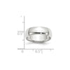 Half Round Lightweight Band — 6 mm