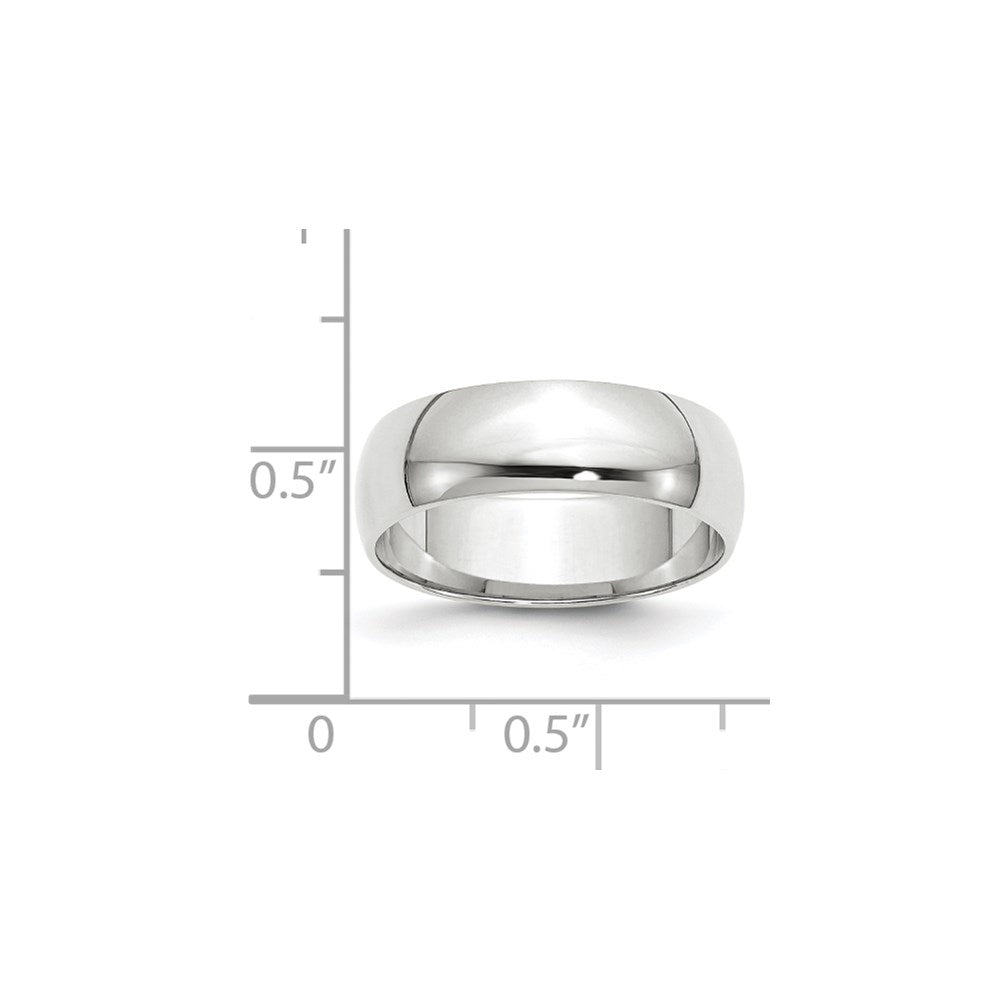 Half Round Lightweight Band — 6 mm