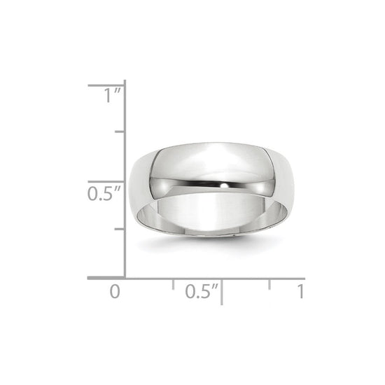 Half Round Lightweight Band — 7 mm