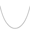 14K White Gold 24 inch .9mm Box with Lobster Clasp Chain