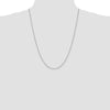 14K White Gold 24 inch .9mm Box with Lobster Clasp Chain