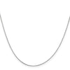 14K White Gold 13 inch .5mm Box with Spring Ring Clasp Chain