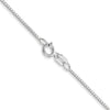14K White Gold 24 inch .7mm Box with Spring Ring Clasp Chain