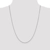 14K White Gold 24 inch .95mm Box with Lobster Clasp Chain