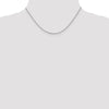14K White Gold 16 inch 1.1mm Box with Lobster Clasp Chain
