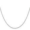 14K White Gold 20 inch .9mm Box with Spring Ring Clasp Chain