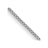 14K White Gold 28 inch .9mm Box with Spring Ring Clasp Chain