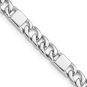 14K White Gold 24 inch 5.6mm Hand Polished Fancy Link with Fancy Lobster Clasp Chain