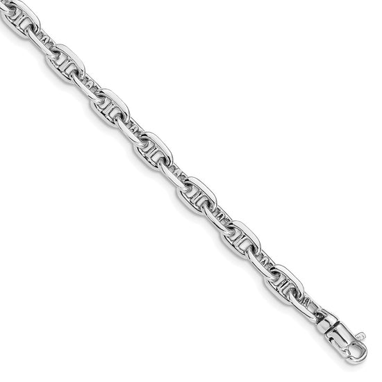 5.1mm Hand-polished Fancy Link Chain Bracelets