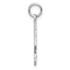 14kw Large Brushed Diamond-cut Number 9 Charm