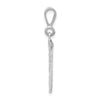 14kw Large Brushed Diamond-cut Number 96 Charm