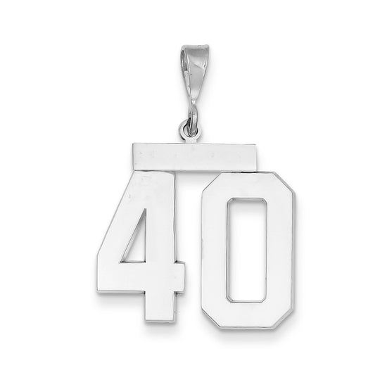 Polished Number Charms — 40