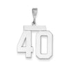 Polished Number Charms — 40