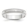 Lightweight Milgrain Half Round Band