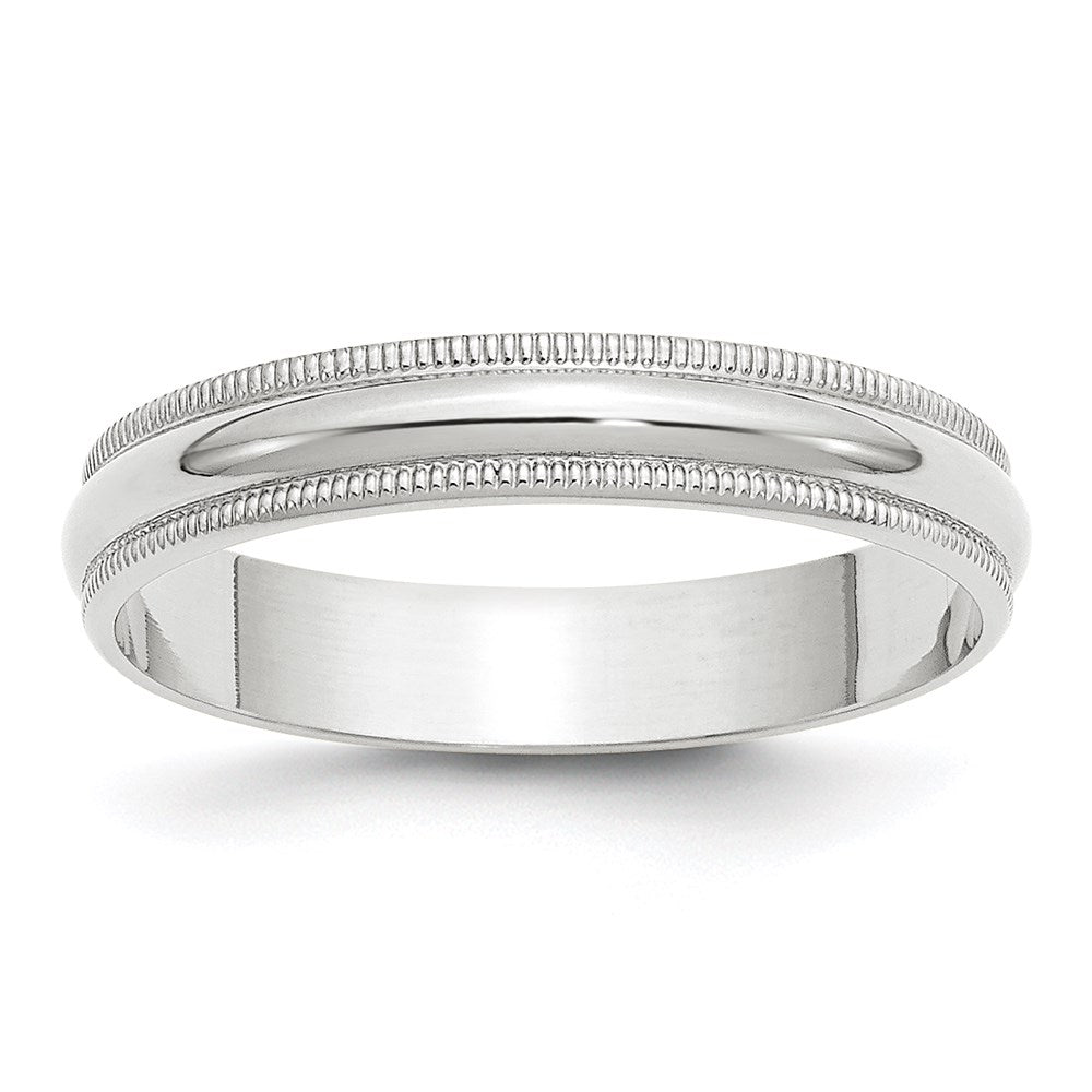 Lightweight Milgrain Half Round Band