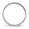 Lightweight Milgrain Half Round Band — 6 mm