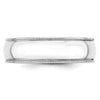 Lightweight Milgrain Half Round Band — 6 mm