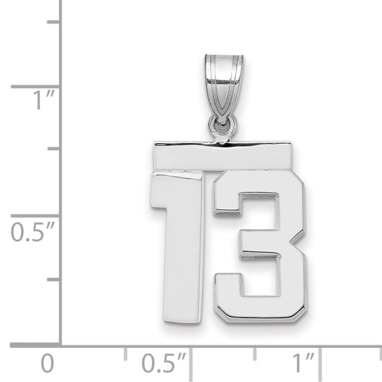 Polished Number Charms — 13