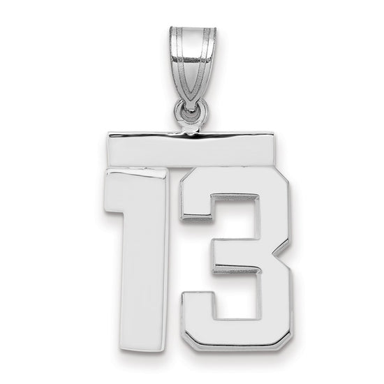 Polished Number Charms — 13