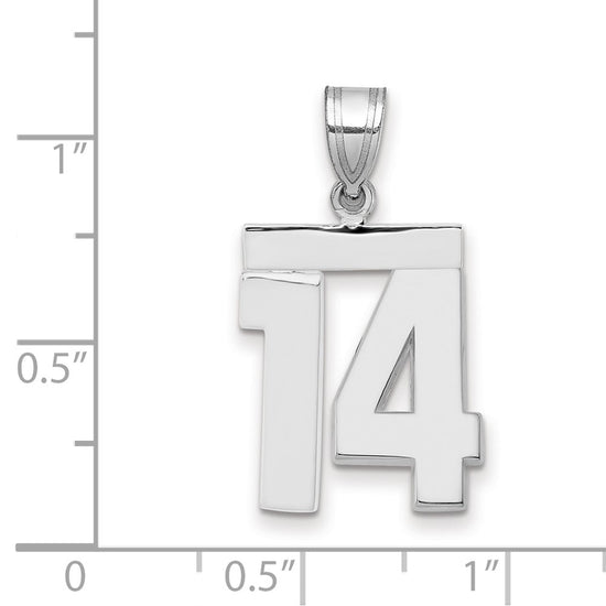 Polished Number Charms — 14