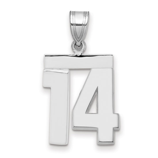 Polished Number Charms — 14