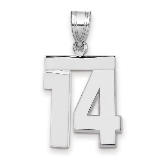 Polished Number Charms — 14