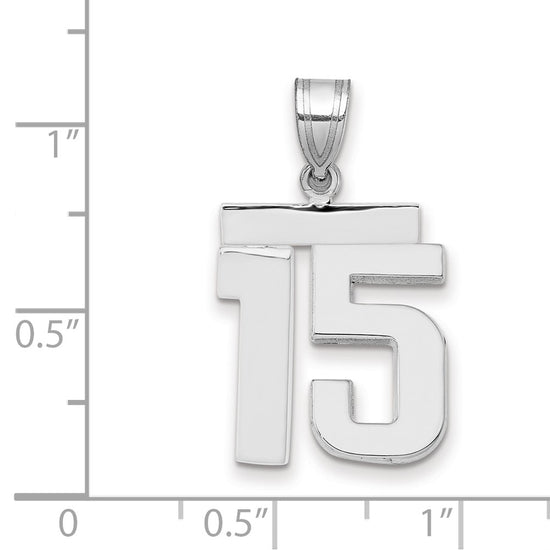 Polished Number Charms — 15