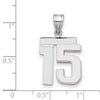 Polished Number Charms — 15
