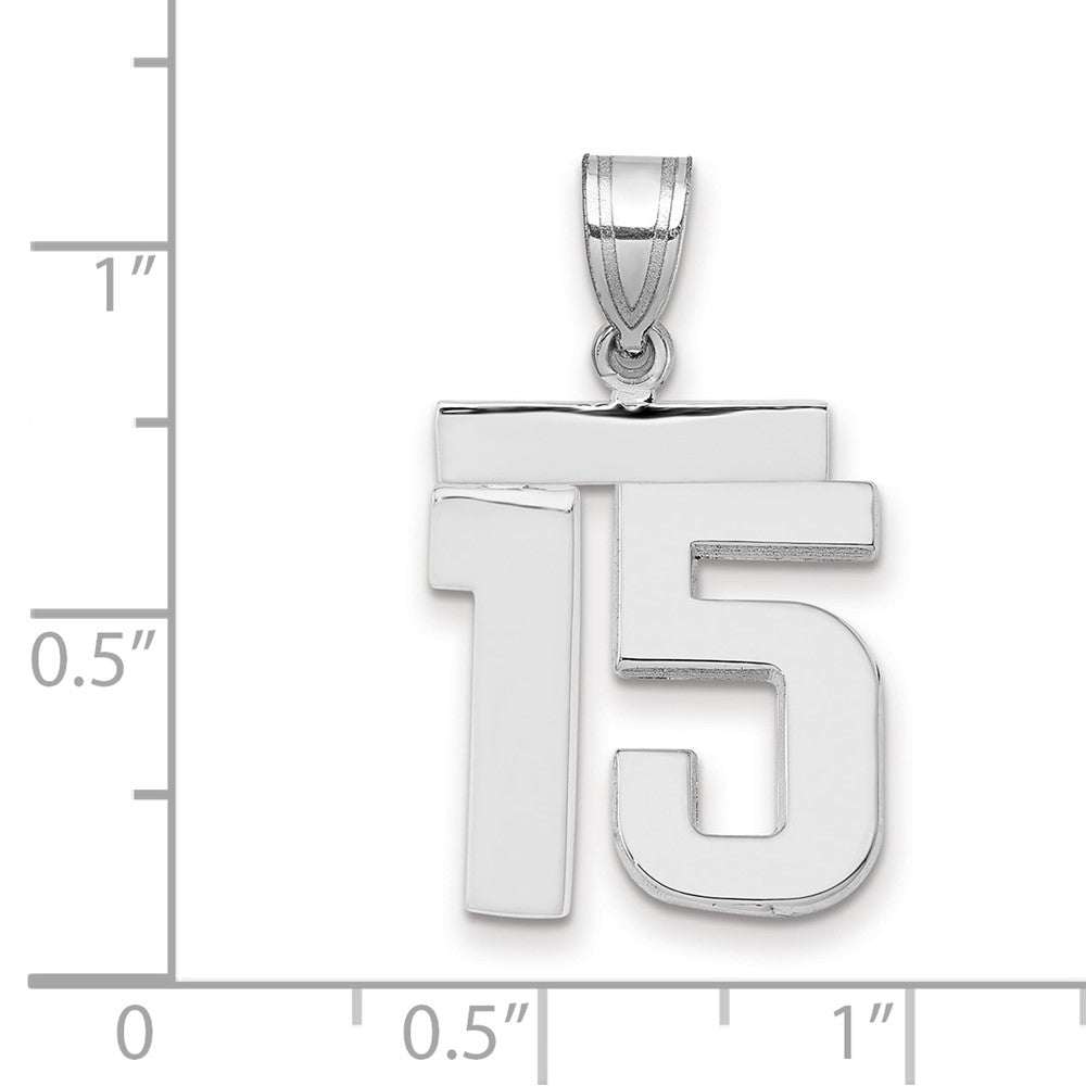 Polished Number Charms — 15