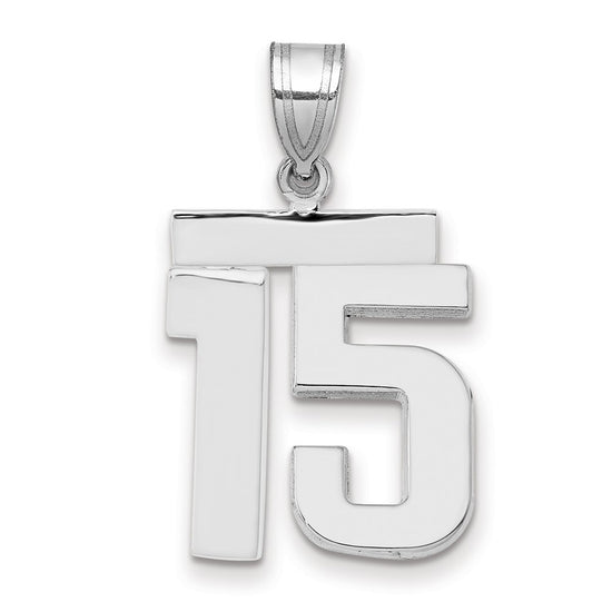 Polished Number Charms — 15