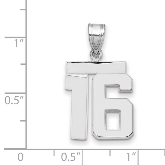 Polished Number Charms — 16