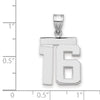 Polished Number Charms — 16