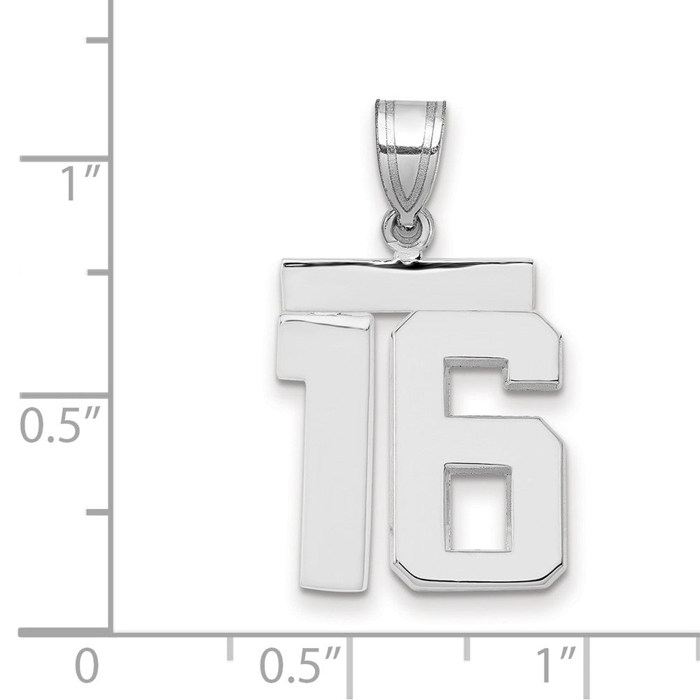 Polished Number Charms — 16