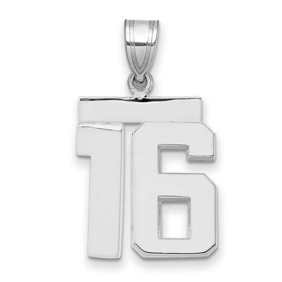 Polished Number Charms — 16