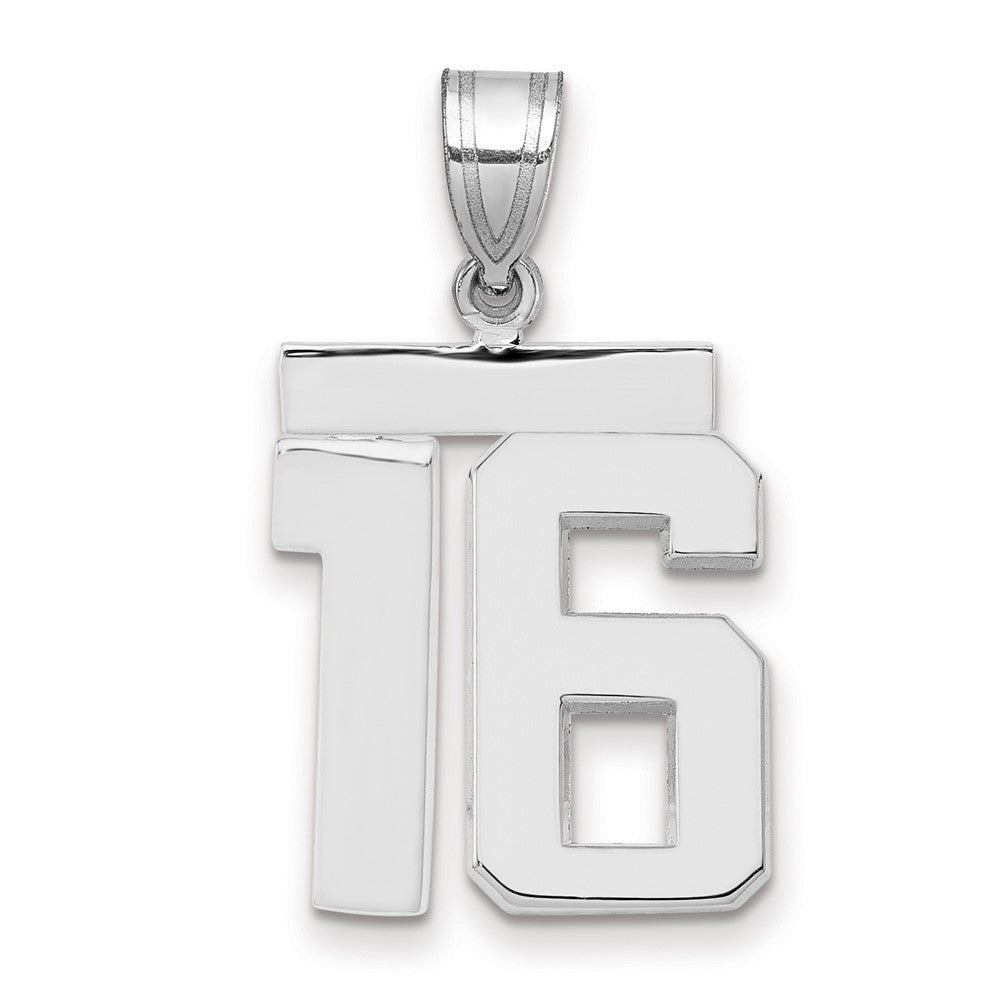 Polished Number Charms — 16