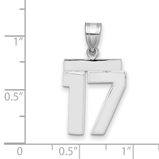 Polished Number Charms — 17