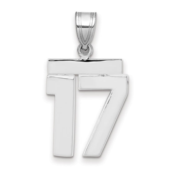 Polished Number Charms — 17