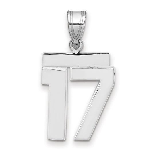 Polished Number Charms — 17