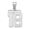 Polished Number Charms — 18