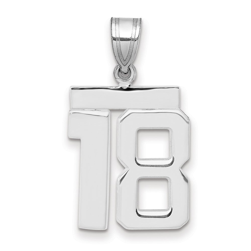 Polished Number Charms — 18