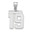 Polished Number Charms — 19
