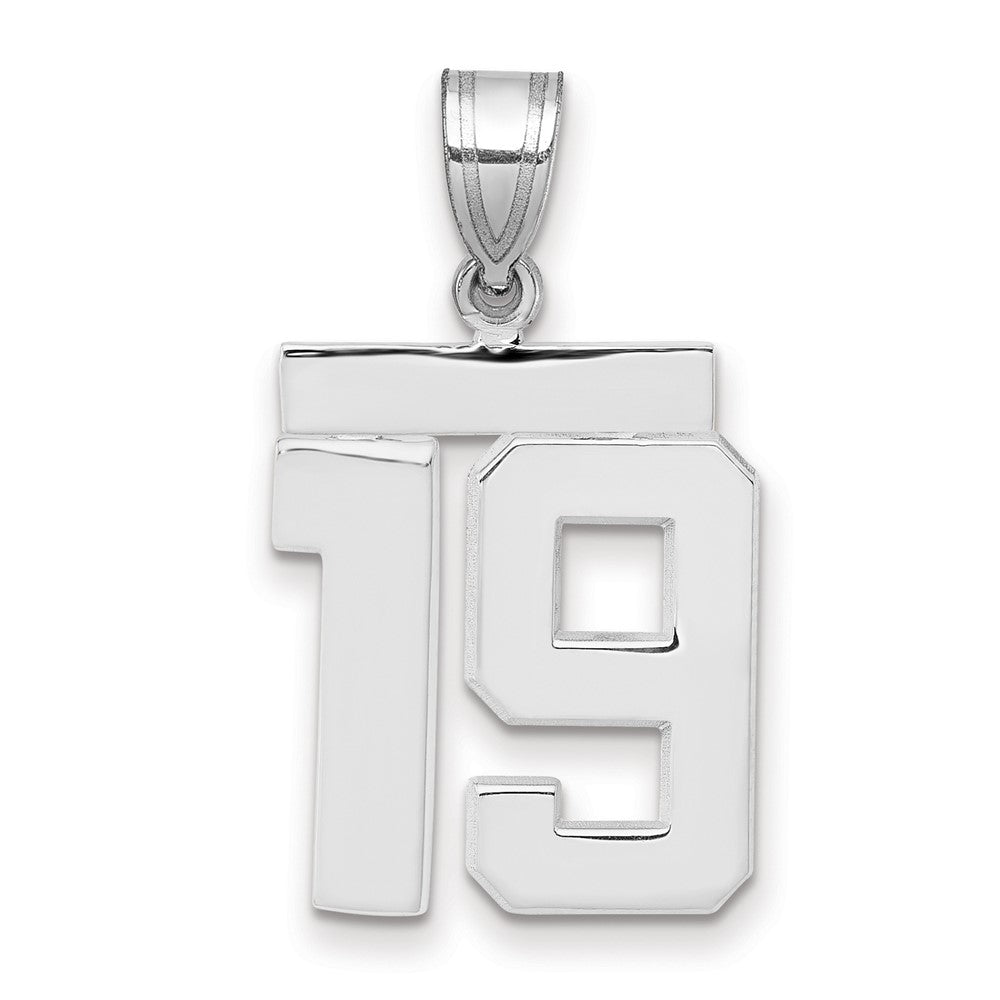 Polished Number Charms — 19