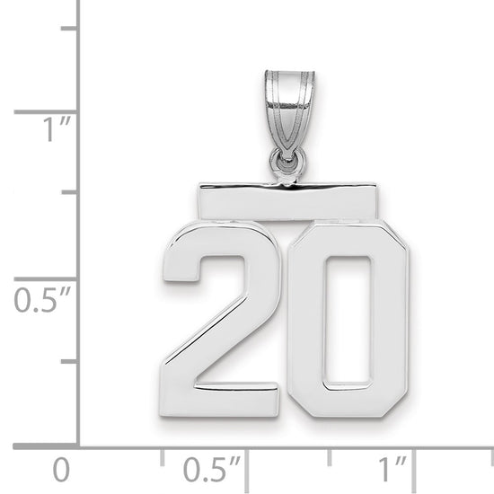 Polished Number Charms — 20