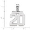 Polished Number Charms — 20