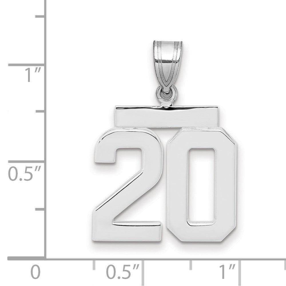 Polished Number Charms — 20