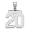 Polished Number Charms — 20