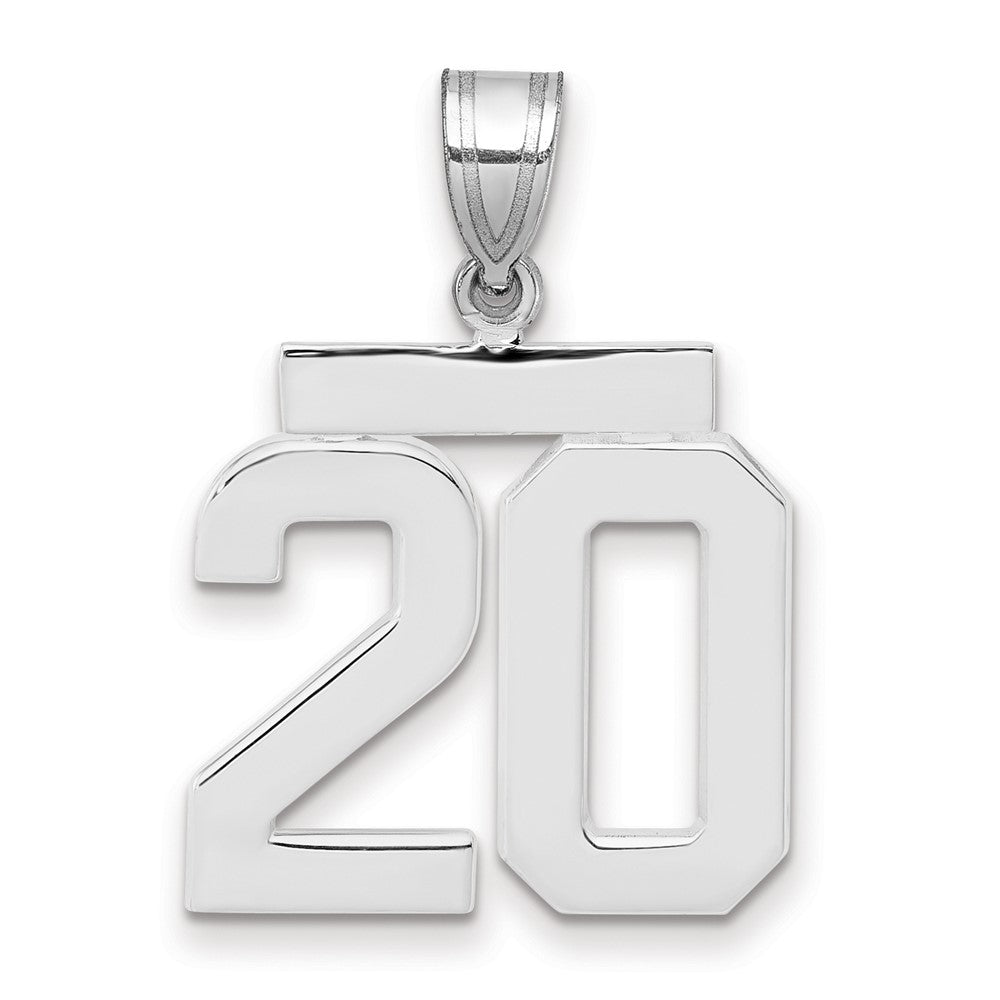 Polished Number Charms — 20